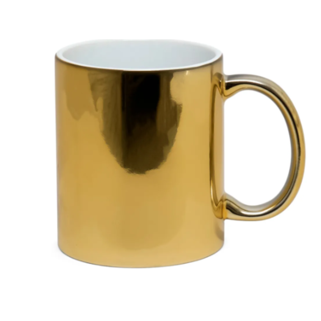 Caneca Metalizada Dourada