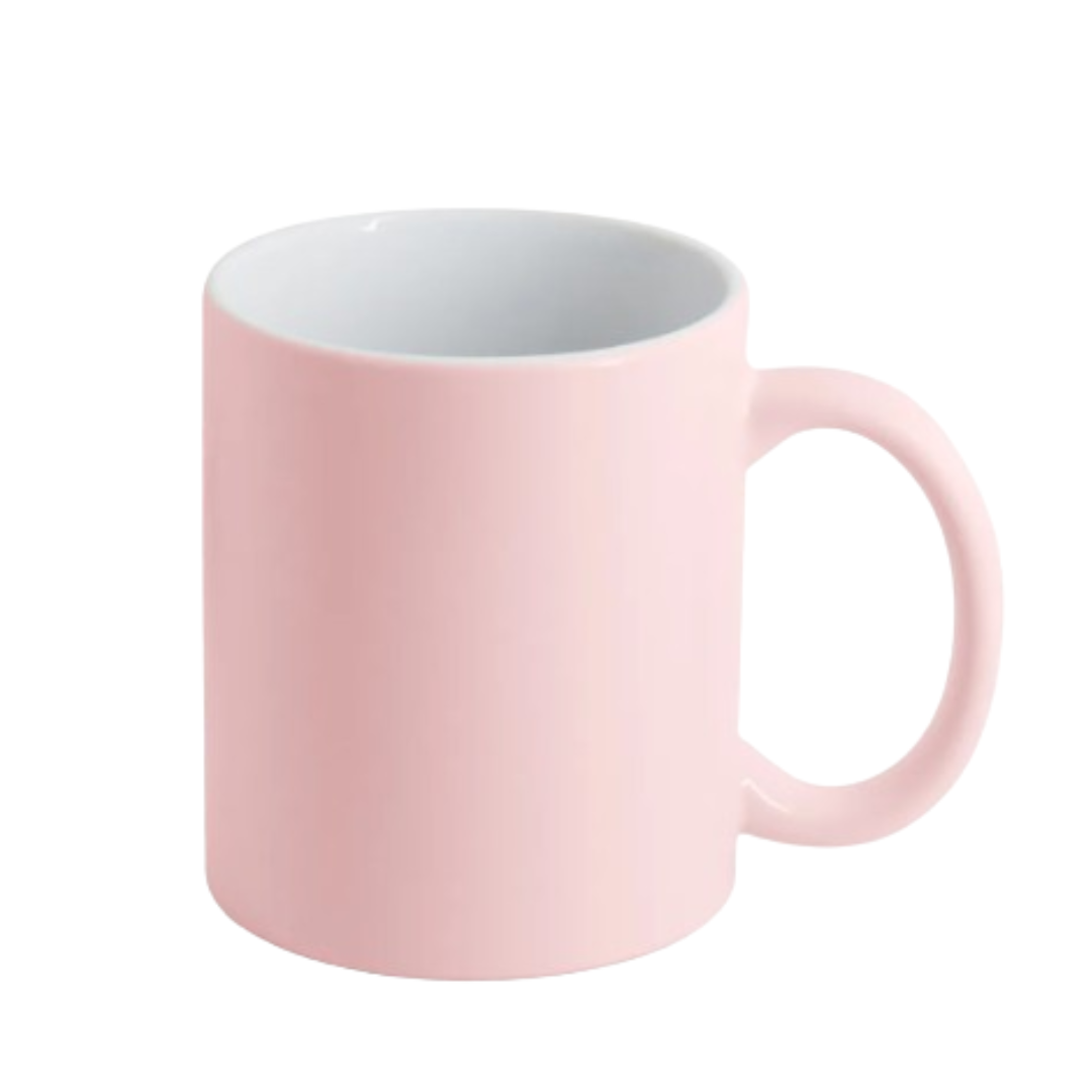 Caneca Delicadinha Candy Rosa Bebê Fosco