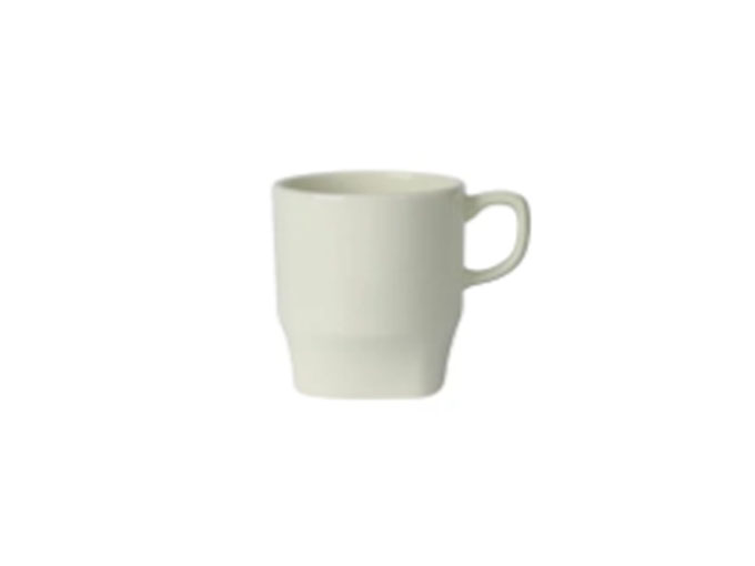 Xícara Perla Base Quadrada 240mL Branca