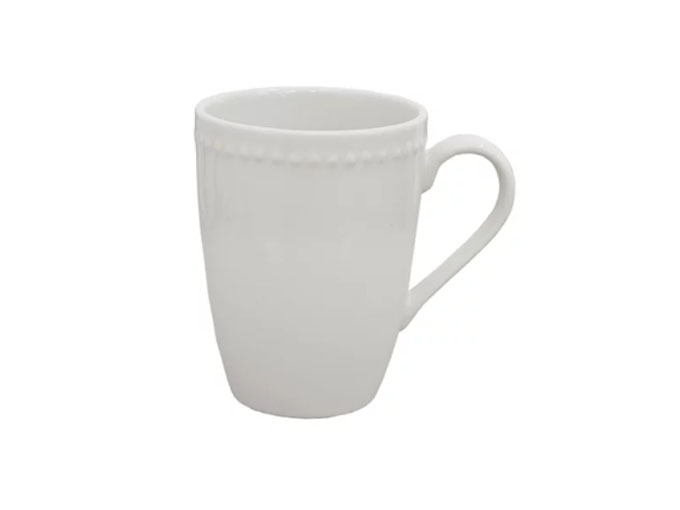Caneca Cerâmica Perla Branca 300mL