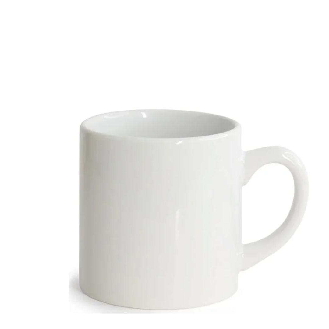 Caneca Cerâmica Branca Mini Mug 180 ml