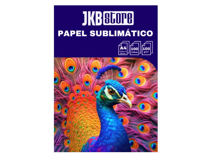 Papel Sublimático JKB Fundo Rosa 100G A4