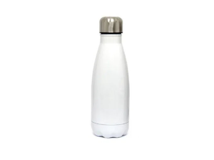 Garrafa em Inox 500ml Branca Fundo Cola