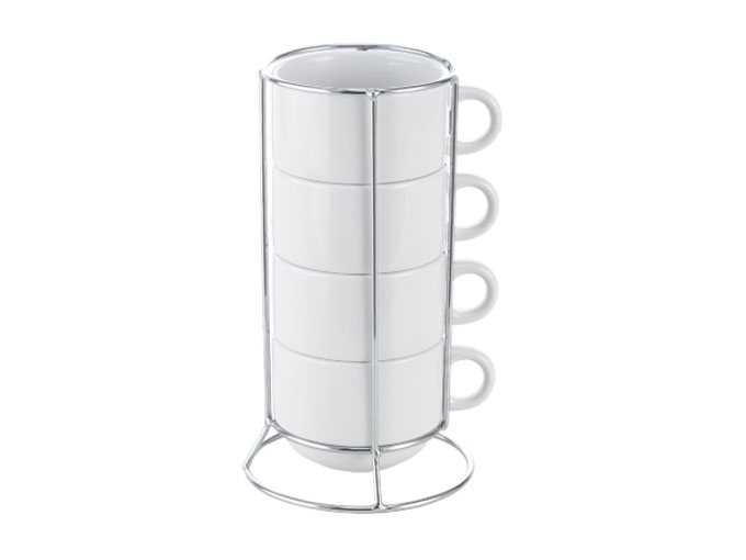 Torre de xicaras com 4 unidades 180ml