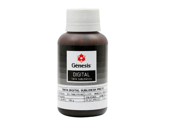 Tinta Sublimática Gênesis Preto 100ml