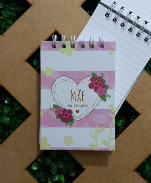 Bloco de Notas Modelo: Mãe Te Amo