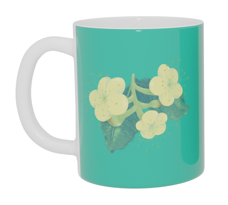 Caneca Flor de Pequi - Coleção Cerrado