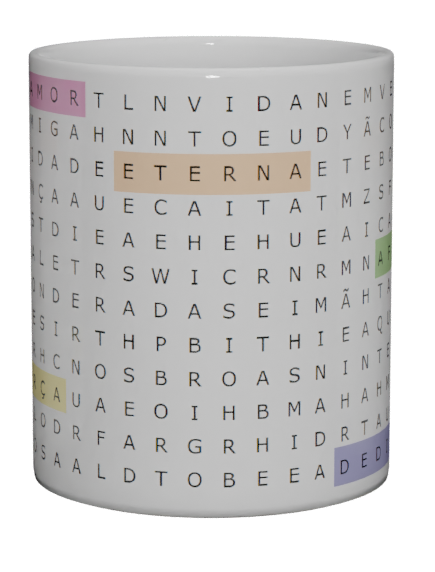 Caneca Caça-Palavras - Coleção Mãe - imagem 2