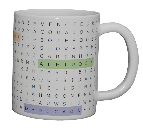 Caneca Caça-Palavras - Coleção Mãe - imagem 3