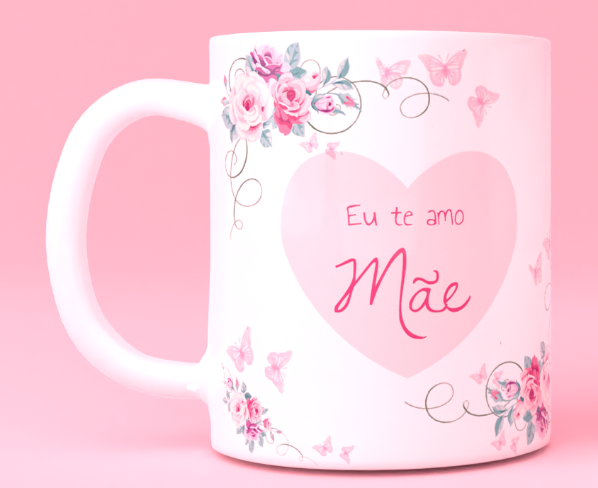 Caneca Mãe Floral