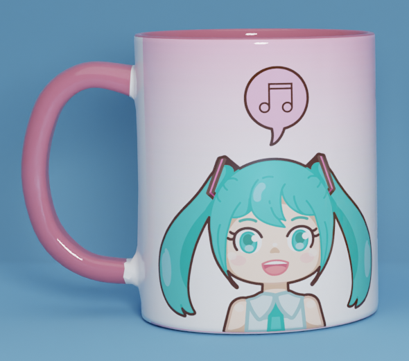 Caneca Miku