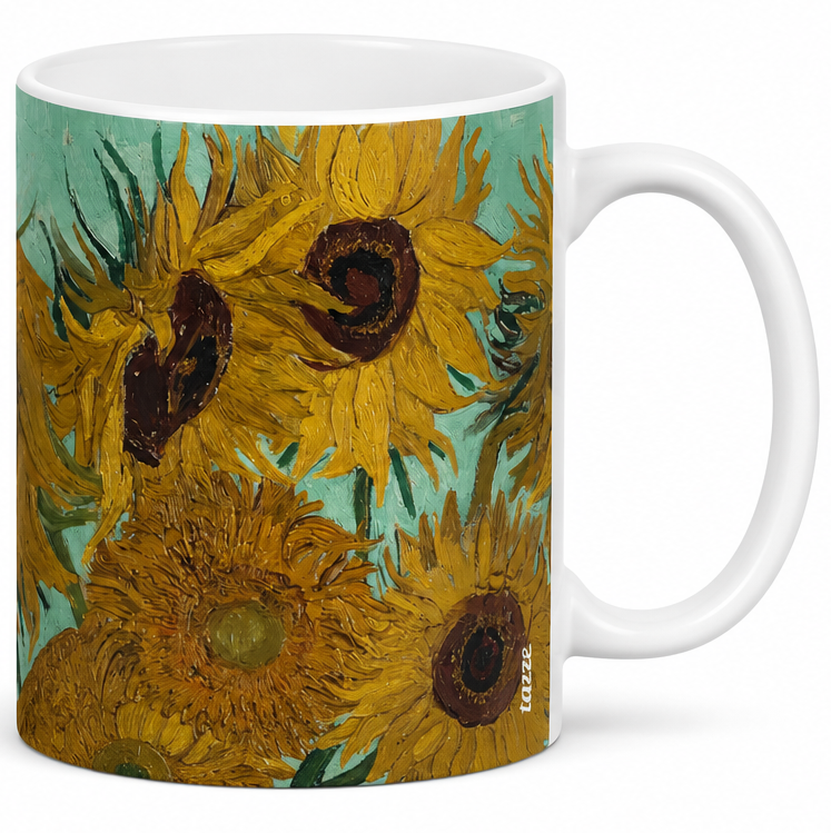 Caneca Girassóis (Van Gogh) – Releitura - imagem 2
