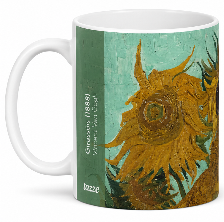 Caneca Girassóis (Van Gogh) – Releitura