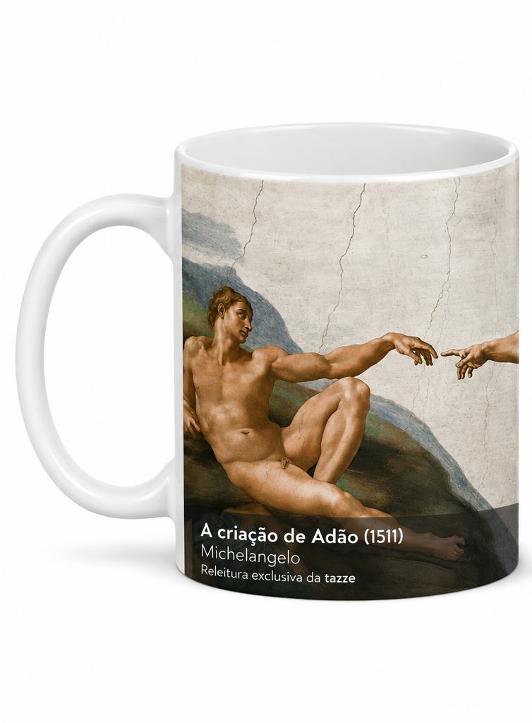 Caneca Criação de Adão - Releitura