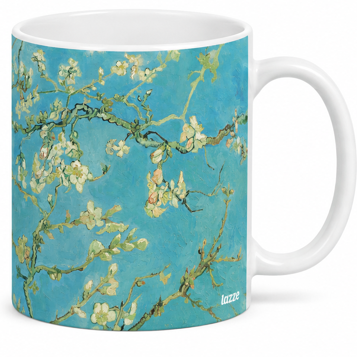 Caneca Amendoeiras em Flor (Van Gogh) – Releitura - imagem 2