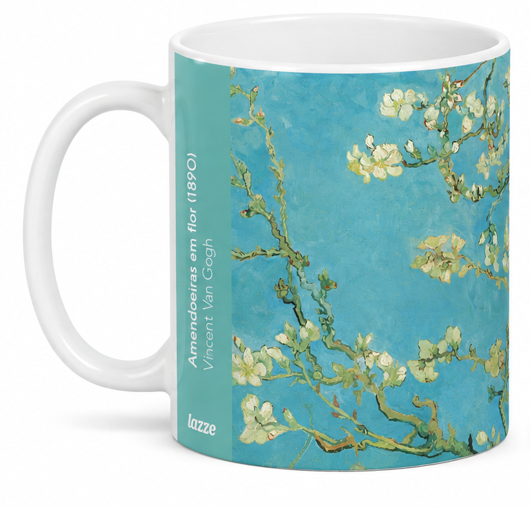 Caneca Amendoeiras em Flor (Van Gogh) – Releitura