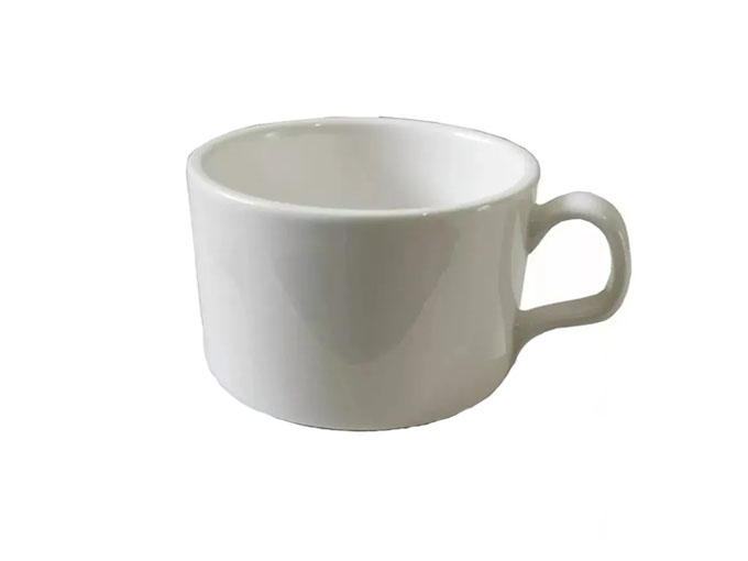 Xícara Cerâmica Branca 180ml DEKO