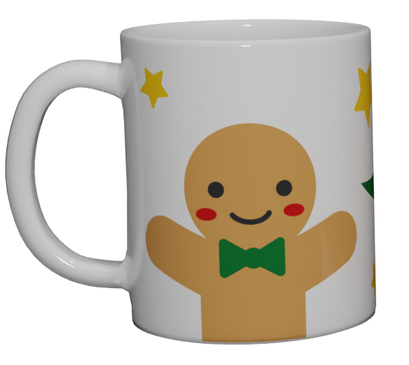 Caneca Boneco de Gengibre - Coleção Feliz Natal