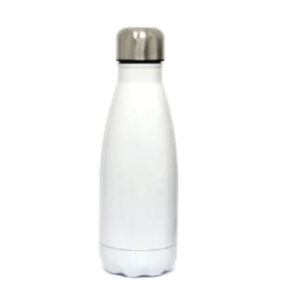 Garrafa de Aluminio Modelo Cola 500ml Branca Deko