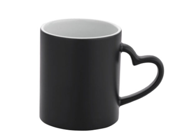 Caneca Cerâmica Mágica com Alça Coração