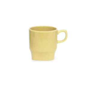 Xícara Perla Base Quadrada 240mL Amarela