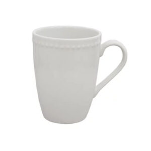 Caneca Cerâmica Perla Branca 300mL