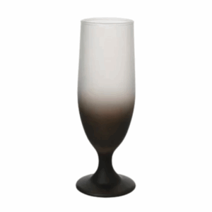 Taça de Cerveja Jateada Degradê Preto 370mL