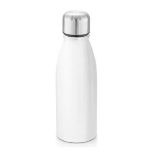 Garrafa em Inox 500ml Branca Fundo Reto