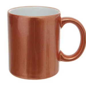 Caneca Cerâmica Perolada Cor:Cobre